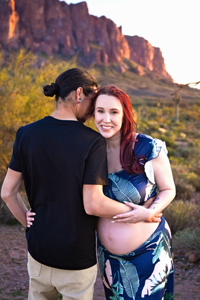Pregnant woman with partner